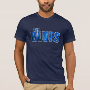 La camiseta de los azules (vea por favor la