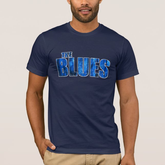 La camiseta de los azules (vea por favor la (Anverso)