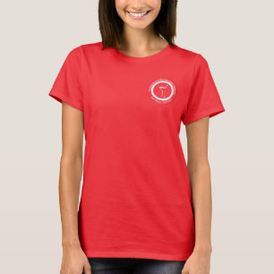 La camiseta de los camareros de la mujer
