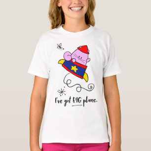 La camiseta de los chicas del gato del astronauta