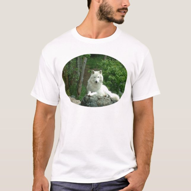 La camiseta de los hombres árticos del lobo (Anverso)