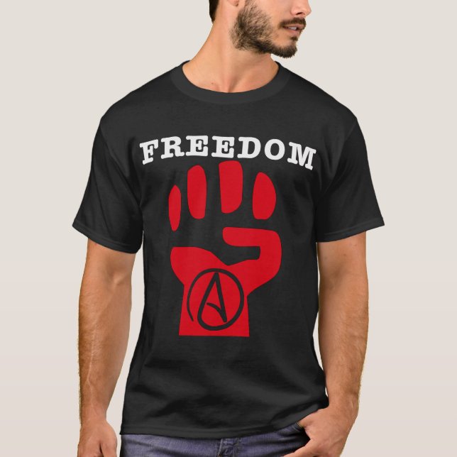 La camiseta de los hombres ateos de la libertad (Anverso)