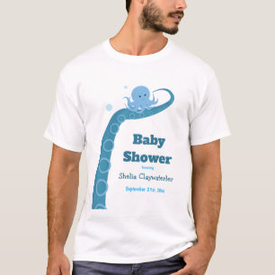 La camiseta de los hombres azules del pulpo el  