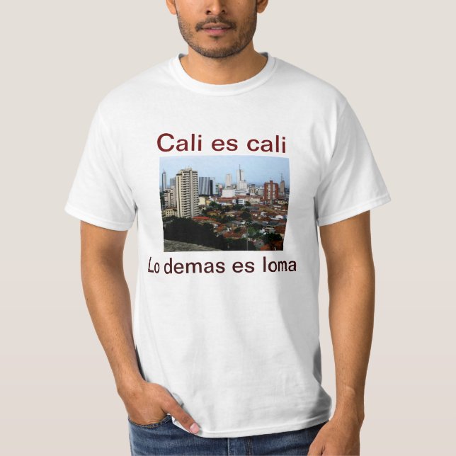 La camiseta de los hombres colombianos chistosos (Anverso)