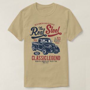 La camiseta de los hombres de acero reales