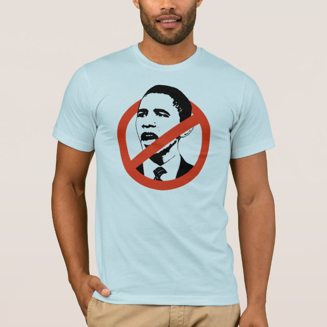 LA CAMISETA DE LOS HOMBRES DE ANTI-OBAMA (Anverso)