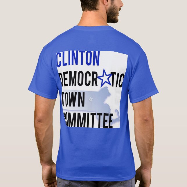 La camiseta de los hombres de Clinton DTC - opción (Reverso)