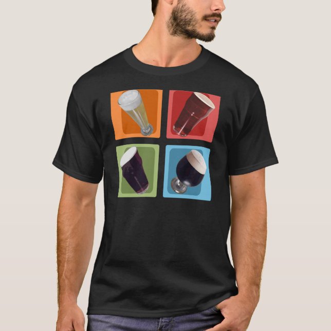 La camiseta de los hombres de colores de la (Anverso)