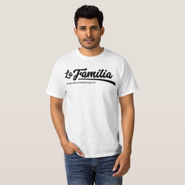 La camiseta de los hombres de Familia del La (Anverso completo)