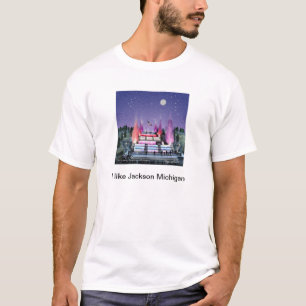 La camiseta de los hombres de Jackson Michigan de