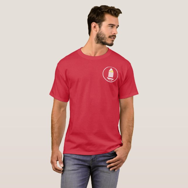 La camiseta de los hombres de JRA - pequeño (Anverso completo)