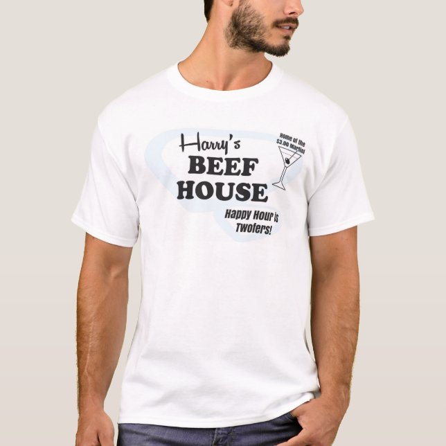 La camiseta de los hombres de la casa de la carne (Anverso)