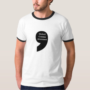 La camiseta de los hombres de la coma de Oxford