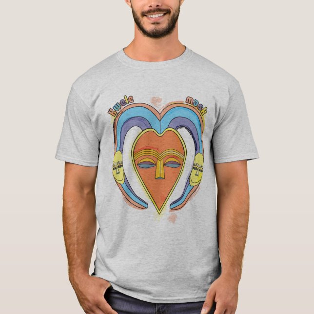 La camiseta de los hombres de la máscara de Kwele (Anverso)