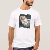 La camiseta de los hombres de la nutria de mar