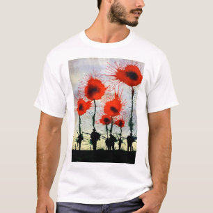 La camiseta de los hombres de las amapolas