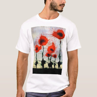 La camiseta de los hombres de las amapolas