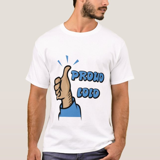 La camiseta de los hombres de "Lolo orgulloso" (Anverso)