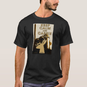 La camiseta de los hombres de los ciervos de