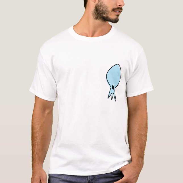 La camiseta de los hombres de los medios del (Anverso)