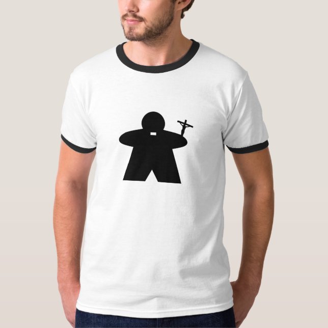La camiseta de los hombres de Meeple del sacerdote (Anverso)