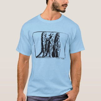 La camiseta de los hombres de Meerkat - carbón de