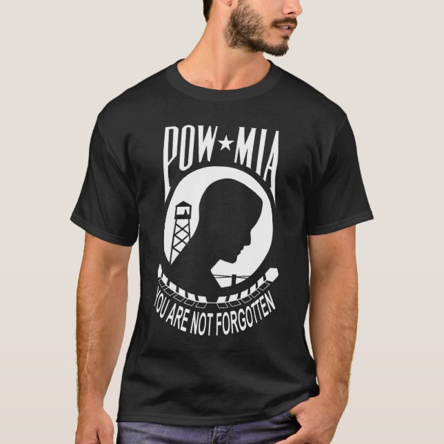 La camiseta de los hombres de MIA del PRISIONERO (Anverso)