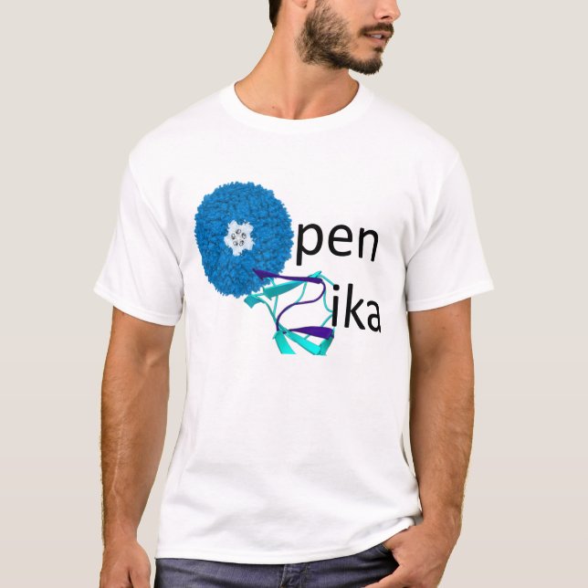 La camiseta de los hombres de OpenZika (Anverso)