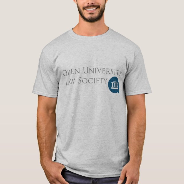 La camiseta de los hombres de OULS (gris) (Anverso)