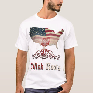 La camiseta de los hombres de polacos americanos