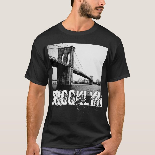 La camiseta de los hombres de puente de Brooklyn (Anverso)