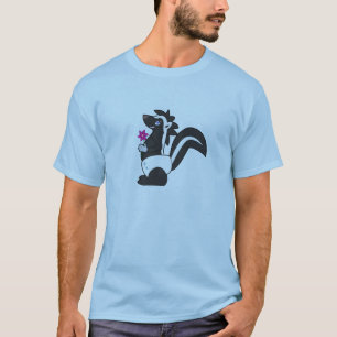 La camiseta de los hombres de Skunkdude - azul