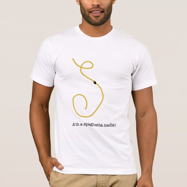 ¡La camiseta de los hombres de Spaghatta Nadle! (Anverso)