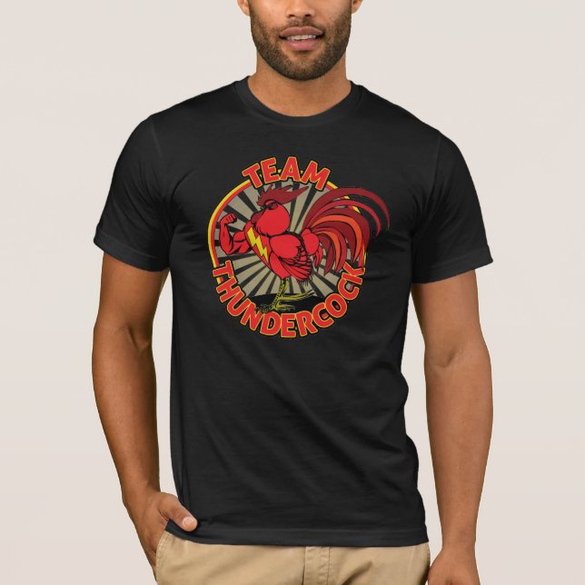 La camiseta de los hombres de Thundercock del (Anverso)