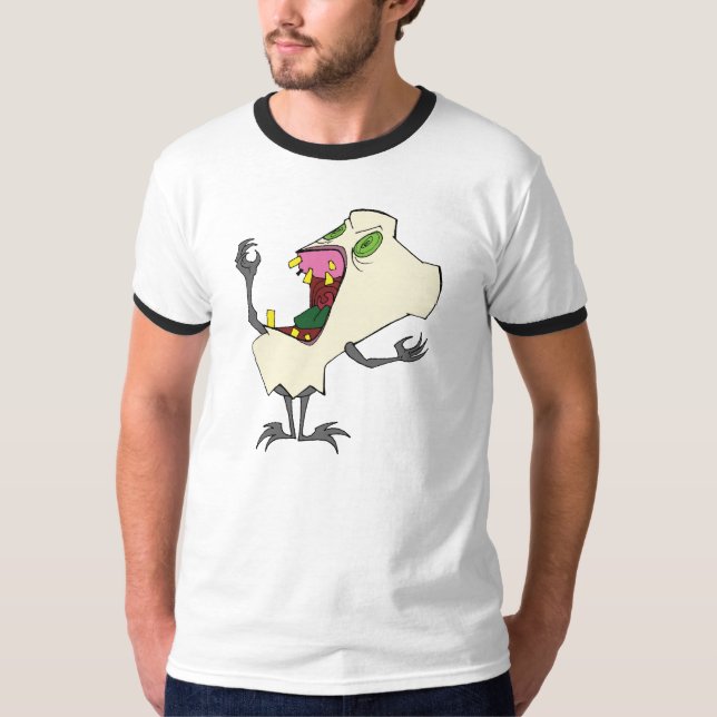 La camiseta de los hombres de Tooth® del zombi (Anverso)