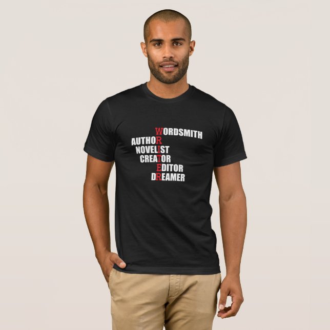 La camiseta de los hombres del Acrostic del (Anverso completo)
