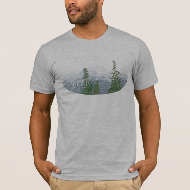 "La camiseta de los hombres del alto del l del (Anverso)
