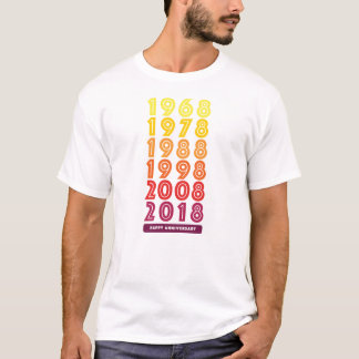 La camiseta de los hombres del aniversario de K&D
