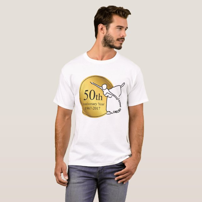 La camiseta de los hombres del aniversario del (Anverso completo)