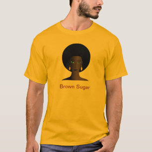 La camiseta de los hombres del azúcar de Brown