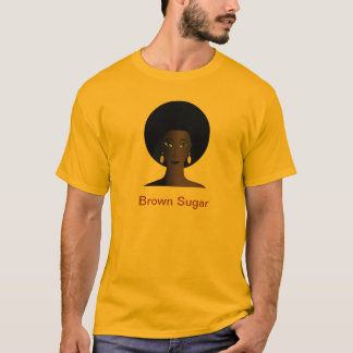 La camiseta de los hombres del azúcar de Brown