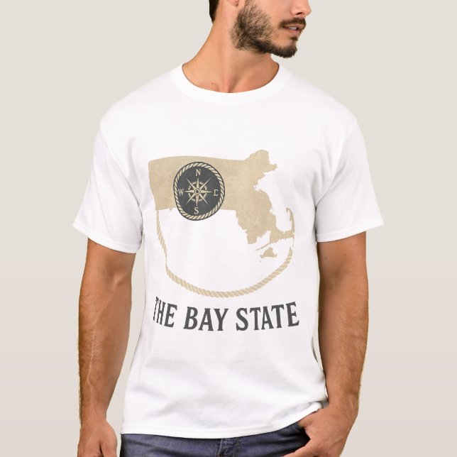 La camiseta de los hombres del Bay State Massachus (Anverso)