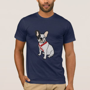 La camiseta de los hombres del bulldog francés