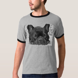La camiseta de los hombres del bulldog francés