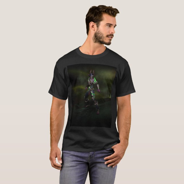 la camiseta de los hombres del cazador del demonio (Anverso completo)