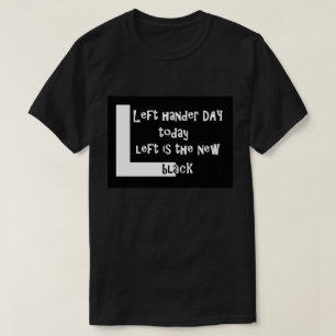 La camiseta de los hombres del día del zurdo