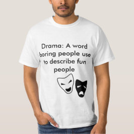 La camiseta de los hombres del drama