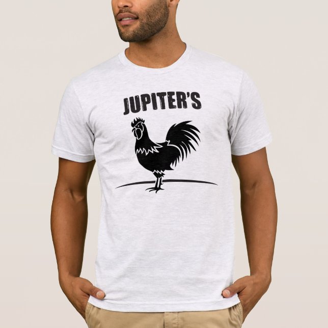 La camiseta de los hombres del gallo de Jupiters… (Anverso)