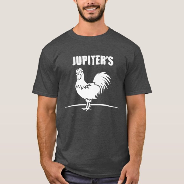 La camiseta de los hombres del gallo de Jupiters… (Anverso)