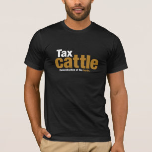 La camiseta de los hombres del ganado del impuesto